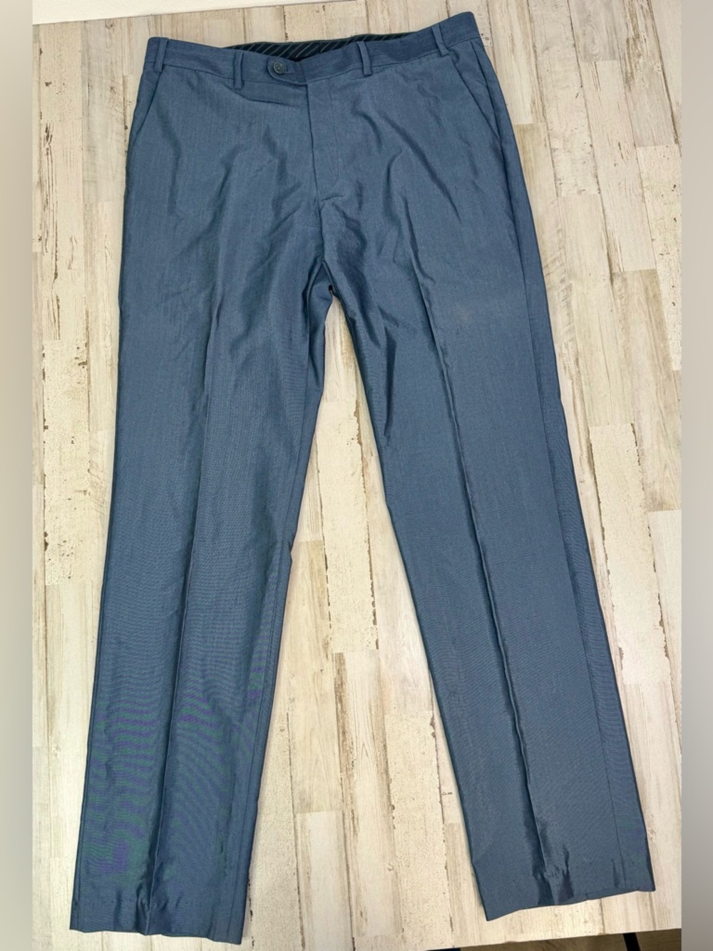 John Varvatos Dress Pants Men 36x34 Blue Trousers Formal Business